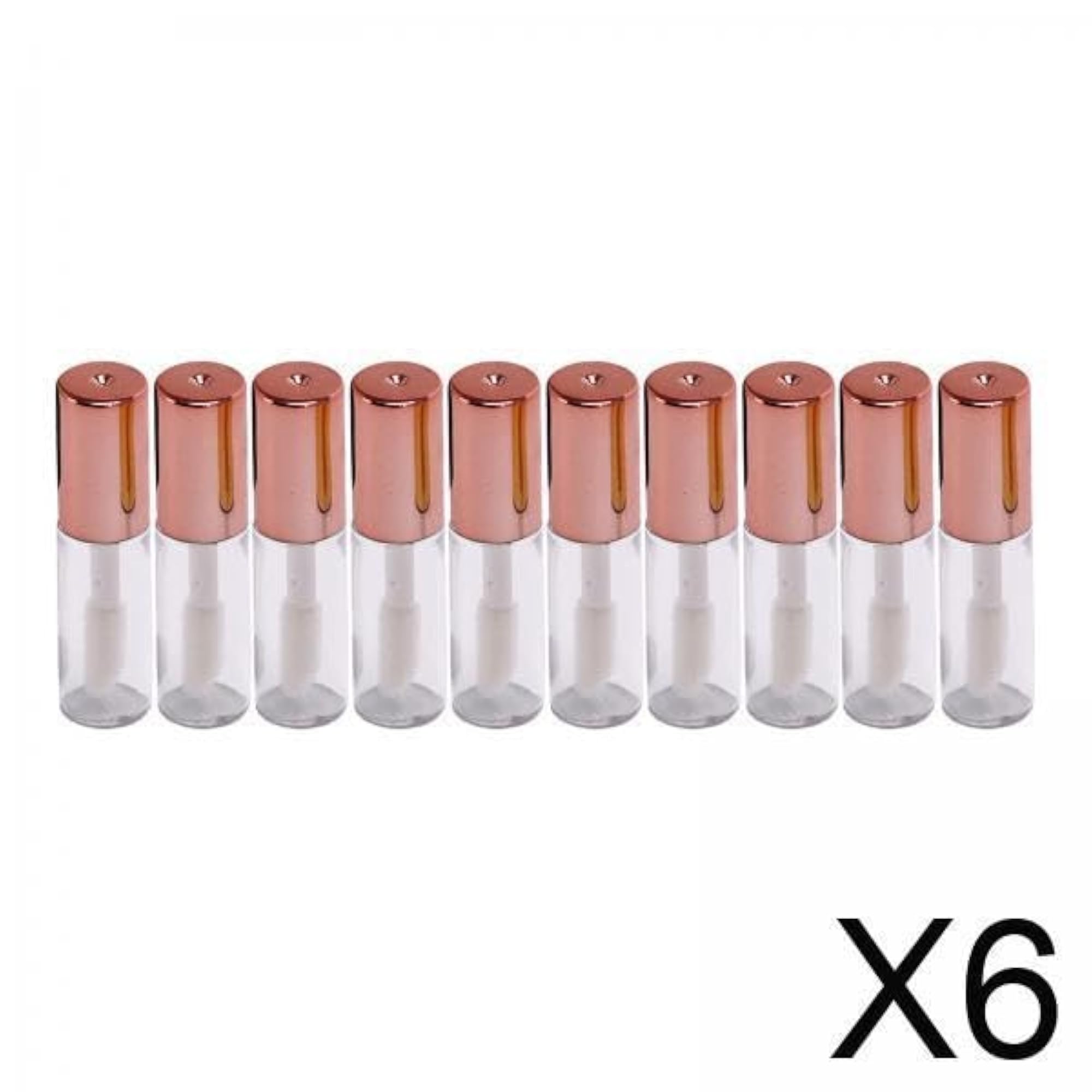 10Pcs Refillable Transparent Lip Gloss Bottles for Women
